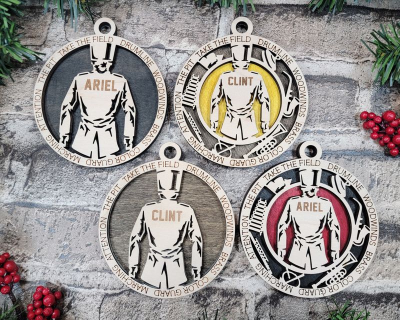 Personalized Stadium Series Marching Band Ornaments
