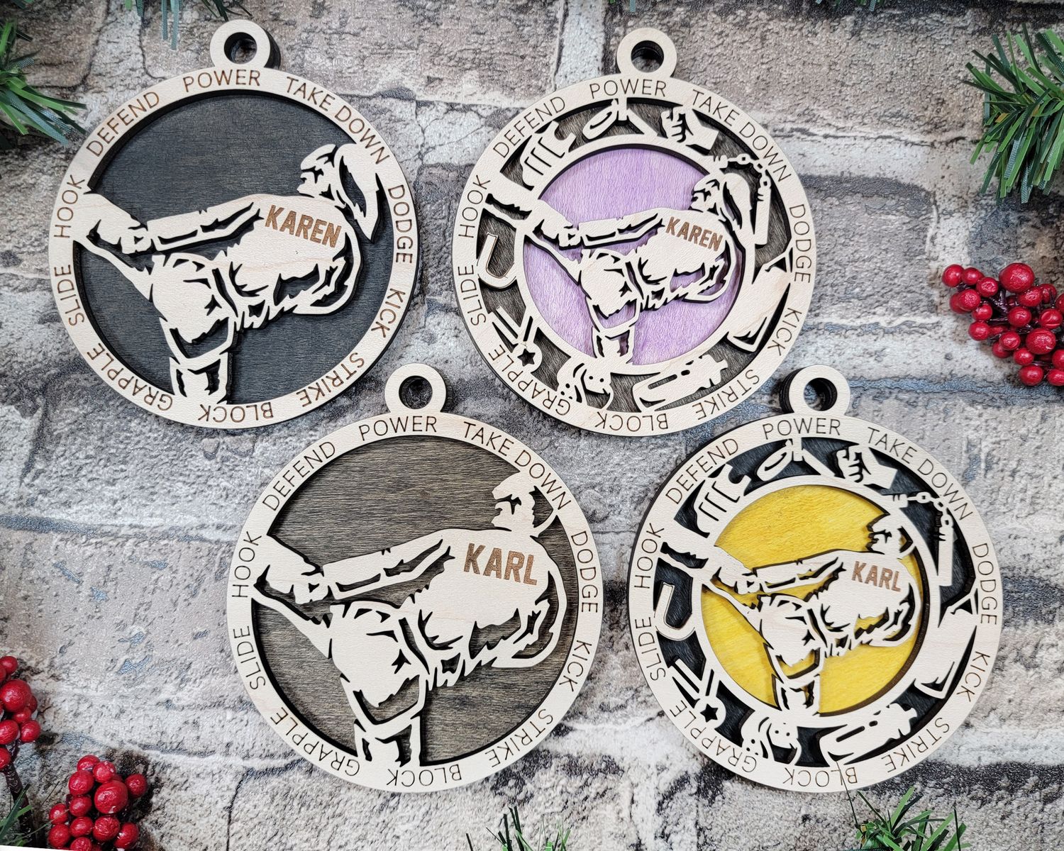 Personalized Stadium Series Martial Arts Ornaments