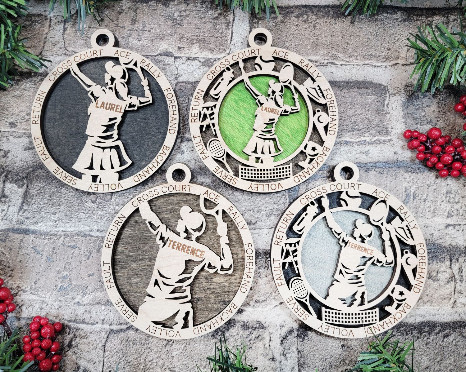 Personalized Stadium Series Swimming Sports Ornaments