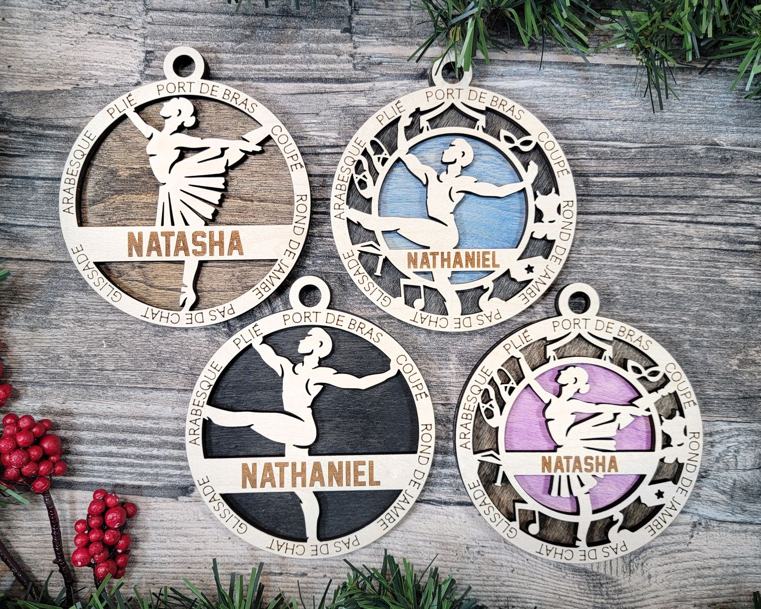 Personalized Stadium Series Ballet  Ornaments