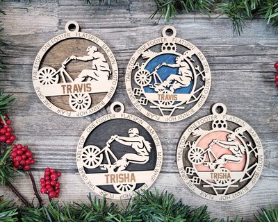 Personalized Stadium Series  BMX Sports Ornaments