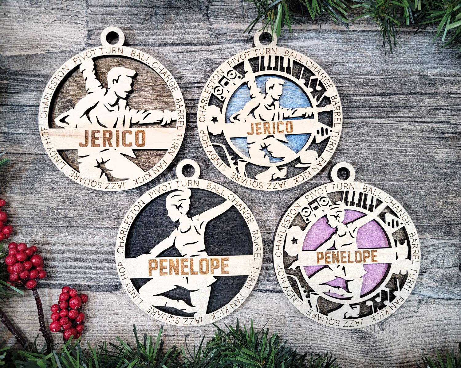 Personalized Stadium Series Dance Jazz Ornaments