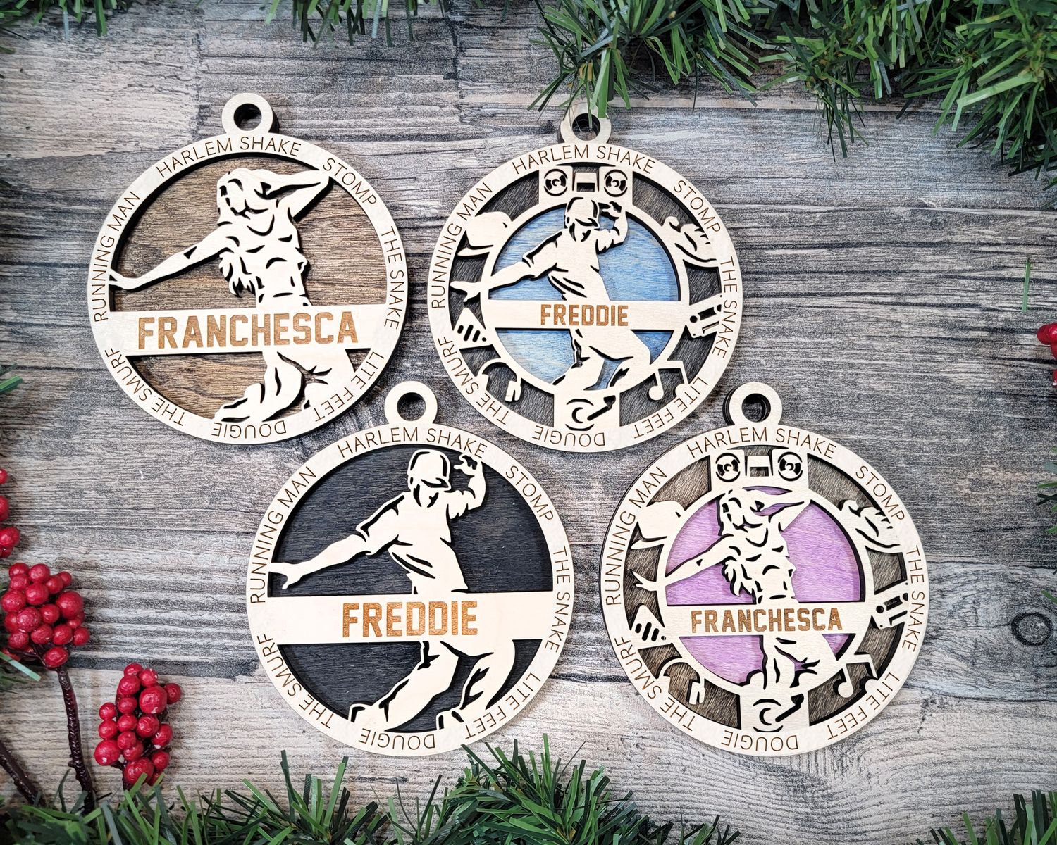 Personalized Stadium Series Dance Hip Hop Ornaments
