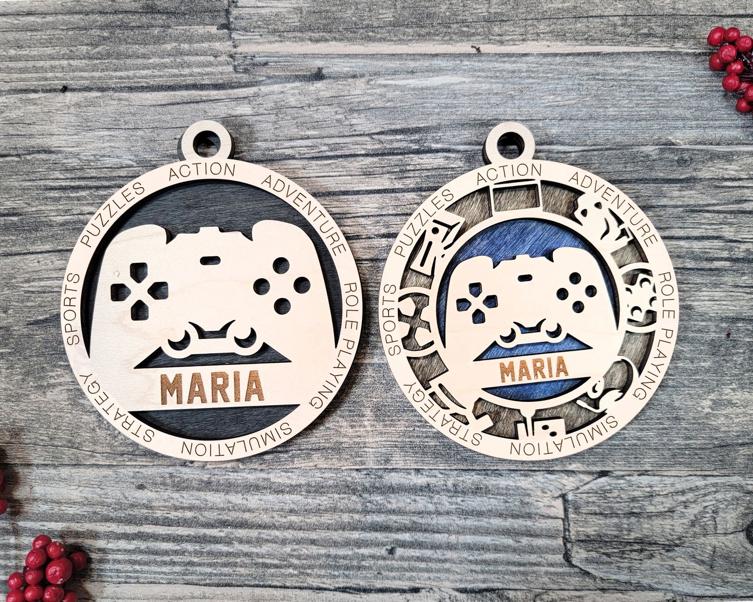 Personalized Stadium Series Gaming Ornaments