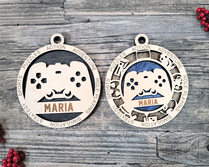 Personalized Stadium Series Gaming Ornaments