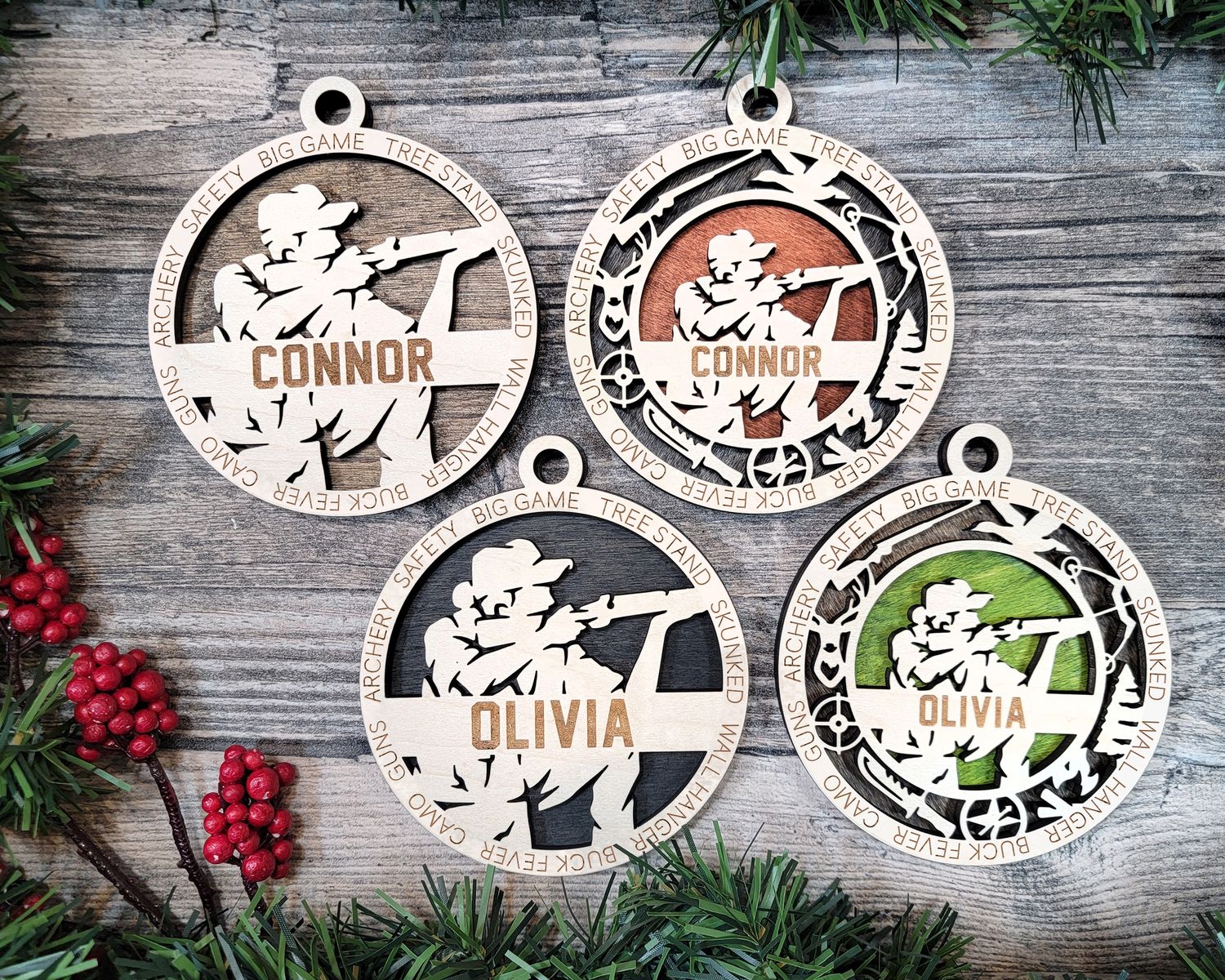 Personalized Stadium Hunting Ornaments