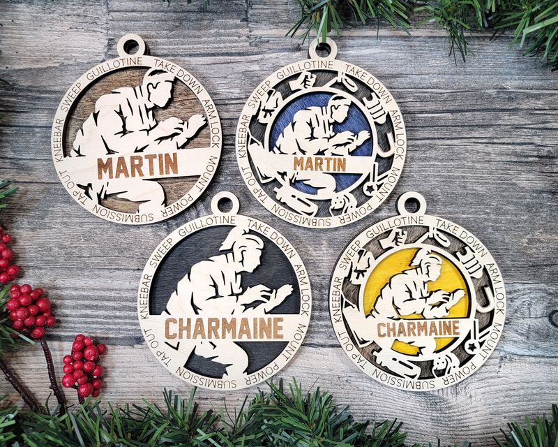 Personalized Stadium Jiu Jitsu Ornaments