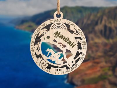 Handcrafted State Pride Ornament - Hawaii