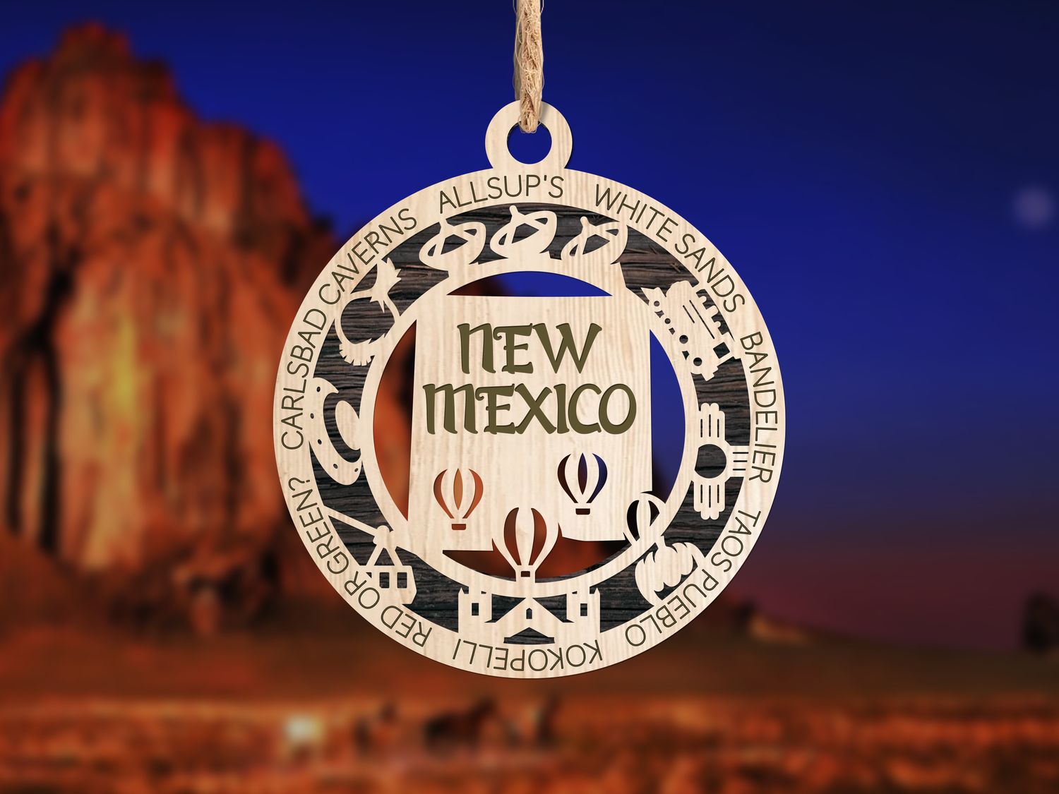 Handcrafted State Pride Ornament - New Mexico