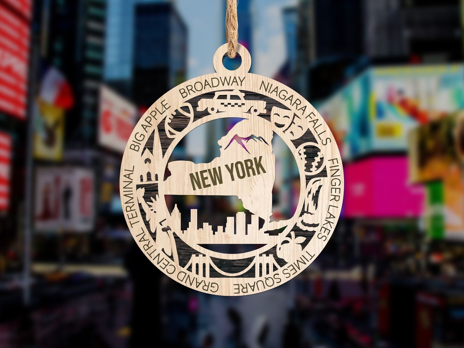 Handcrafted State Pride Ornament -New York