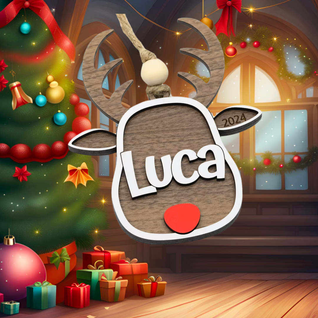 Personalized Reindeer Ornament!
