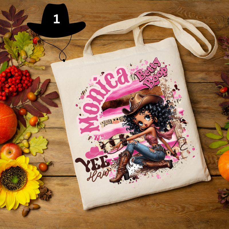 Betty Boop Yee Haw Canvas Tote Collection
