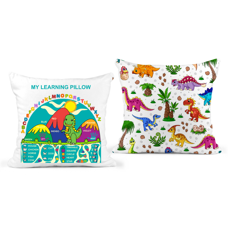 Dino Learning Pillow