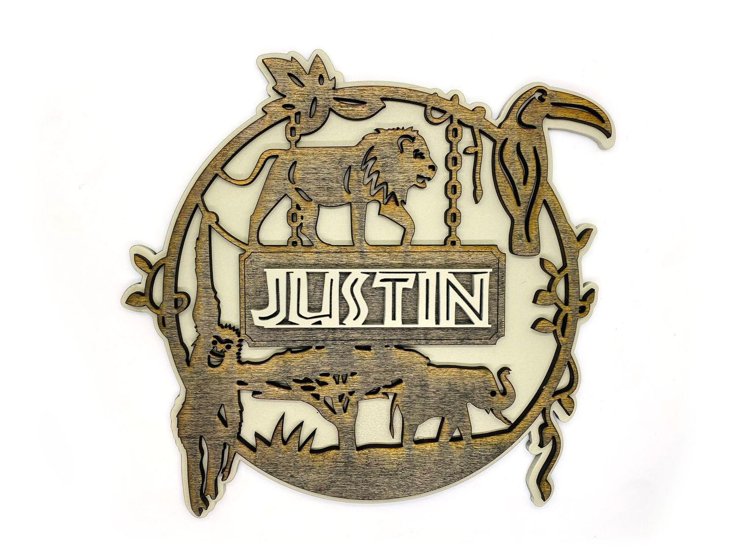 Jungle Safari Personalized Wall Sign