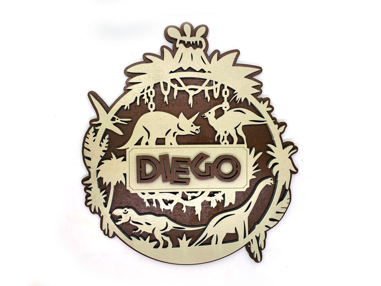 Dino Adventure Personalized Wall Sign