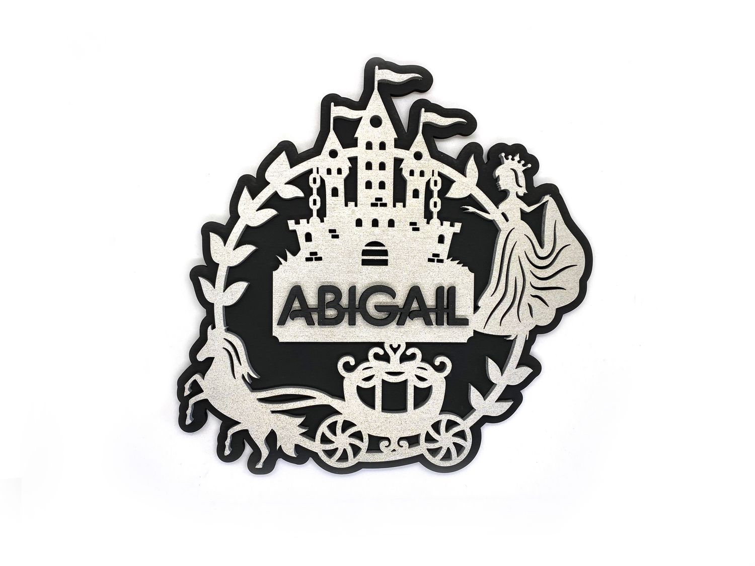 Personalized Princess and Castle Wall Decor