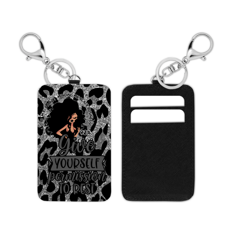  Card Holder – &quot;Give Yourself Permission to Rest&quot; 