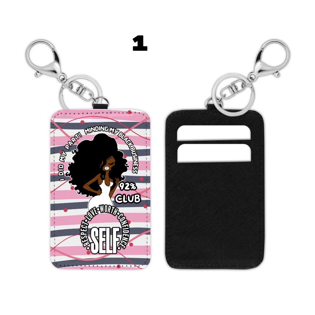 Card Holder – &quot;Self-Love &amp; Confidence&quot; Quote