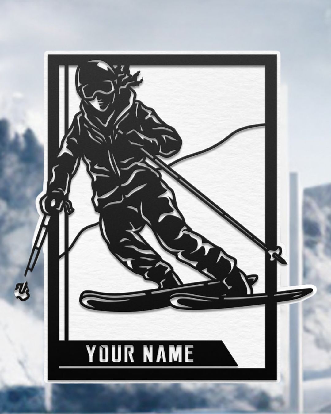 Custom Sports Signs  - Skiing
