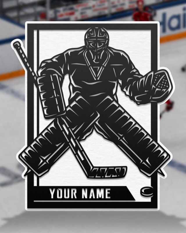 Custom Sports Signs  - Hockey Golie
