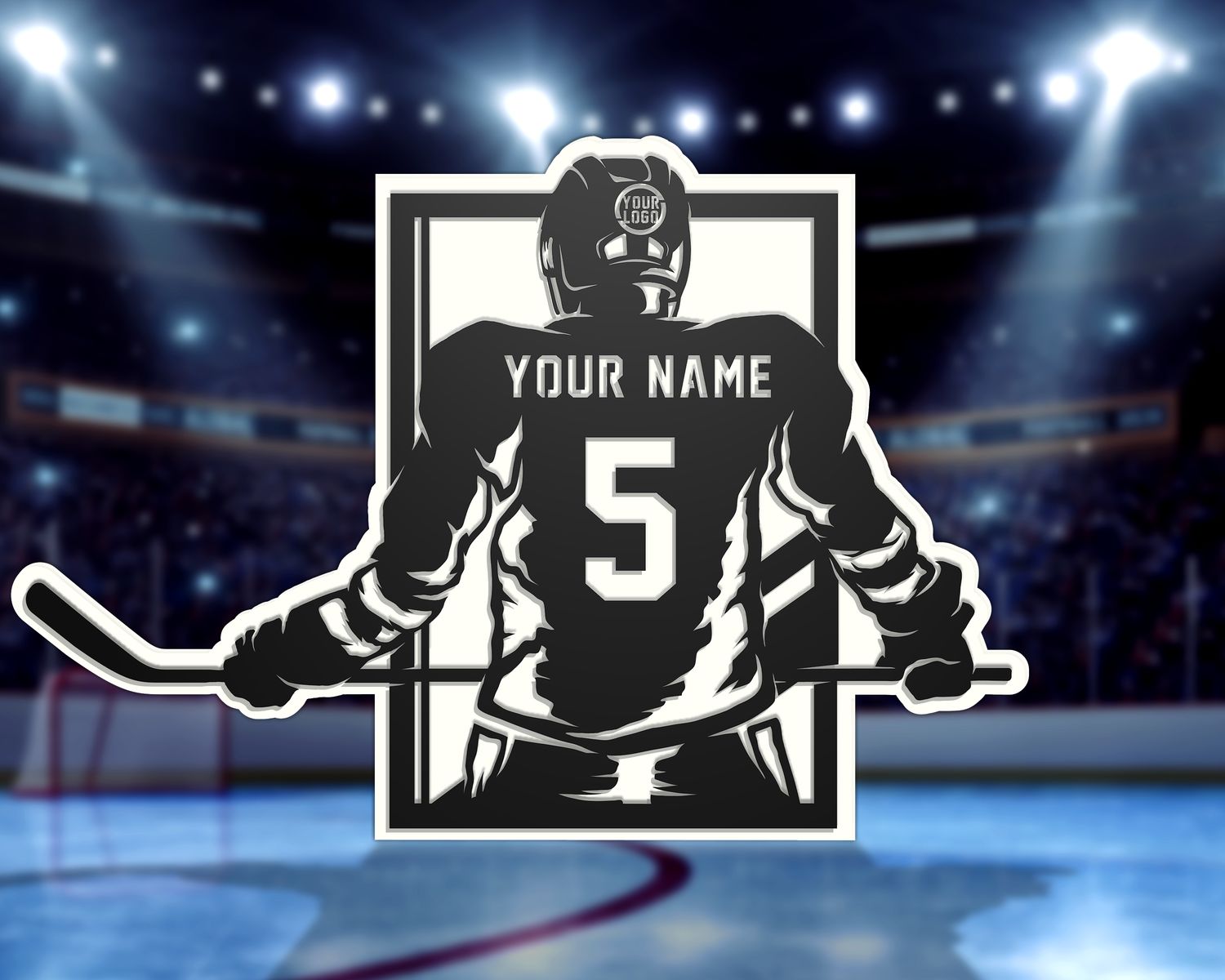 Custom Sports Logo Signs  - Hockey II