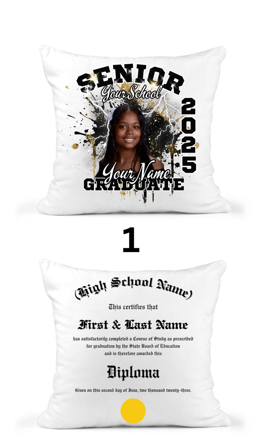 Custom Graduation Pillow Set III