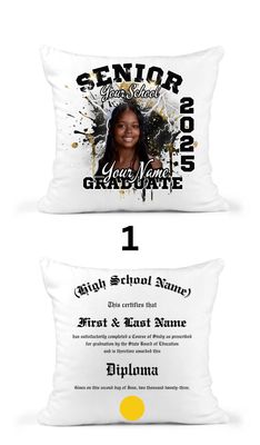 Custom Graduation Pillow Set III