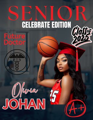 Printed Custom Graduation Magazine Cover  - Style 5