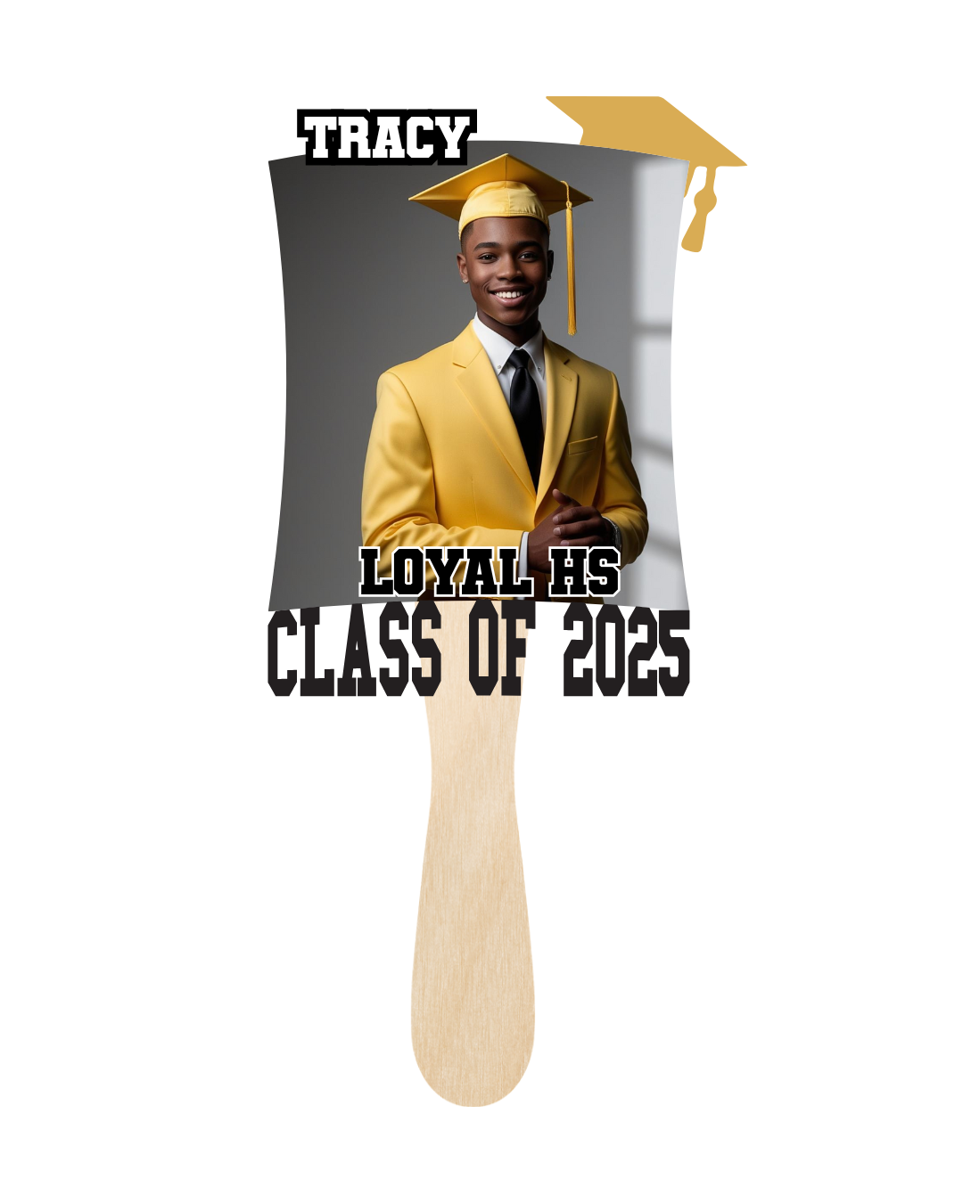 Custom Graduation Fans - Style 9