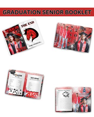 Graduation Senior Booklet – Red &amp; Black Edition