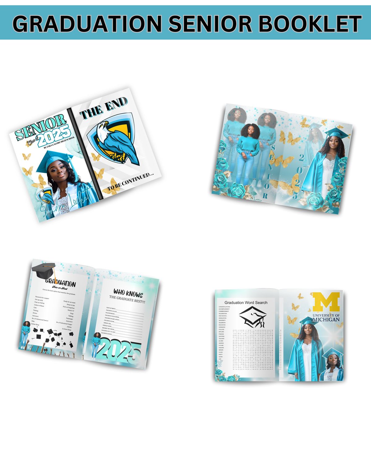 Graduation Senior Booklet – Blue Edition