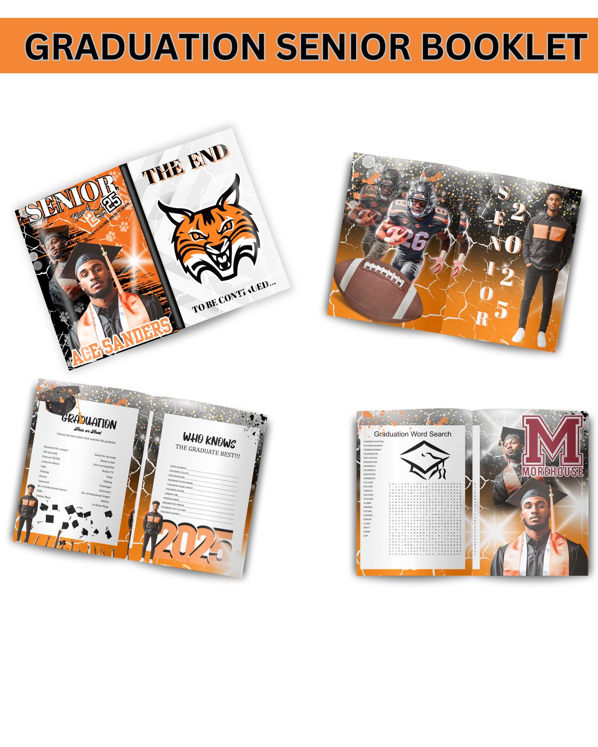 Graduation Senior Booklet – Orange Edition