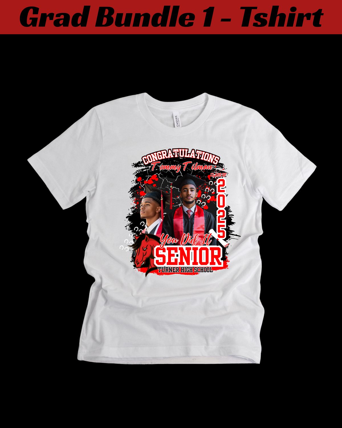 Custom Graduation T-Shirt - Style 4