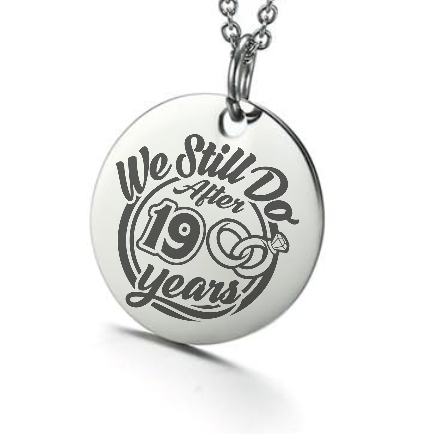 We Still Do After (X)  Years - Anniversary Pendant Necklace