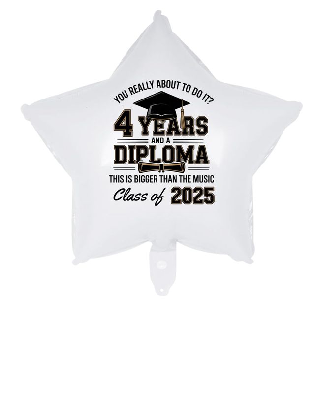 Graduation Balloon Party Pack — 4 Years and a Diploma