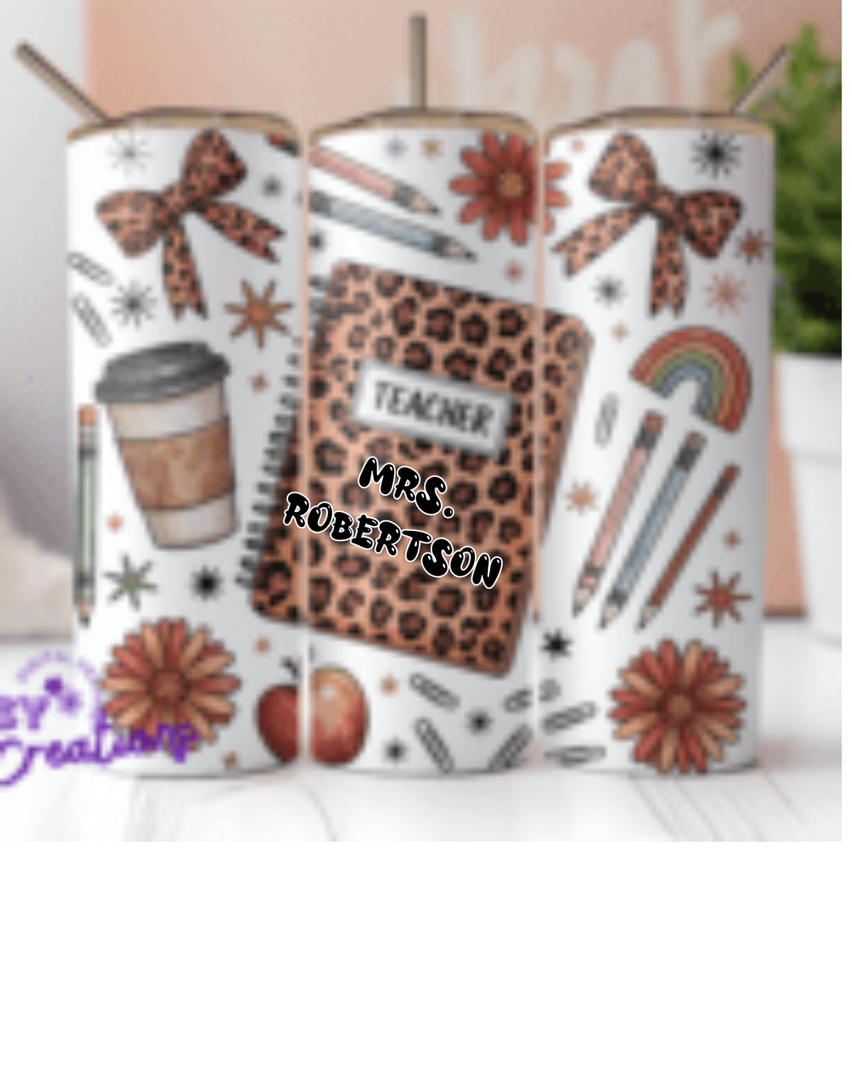 Personalized Teacher Tumbler - 9