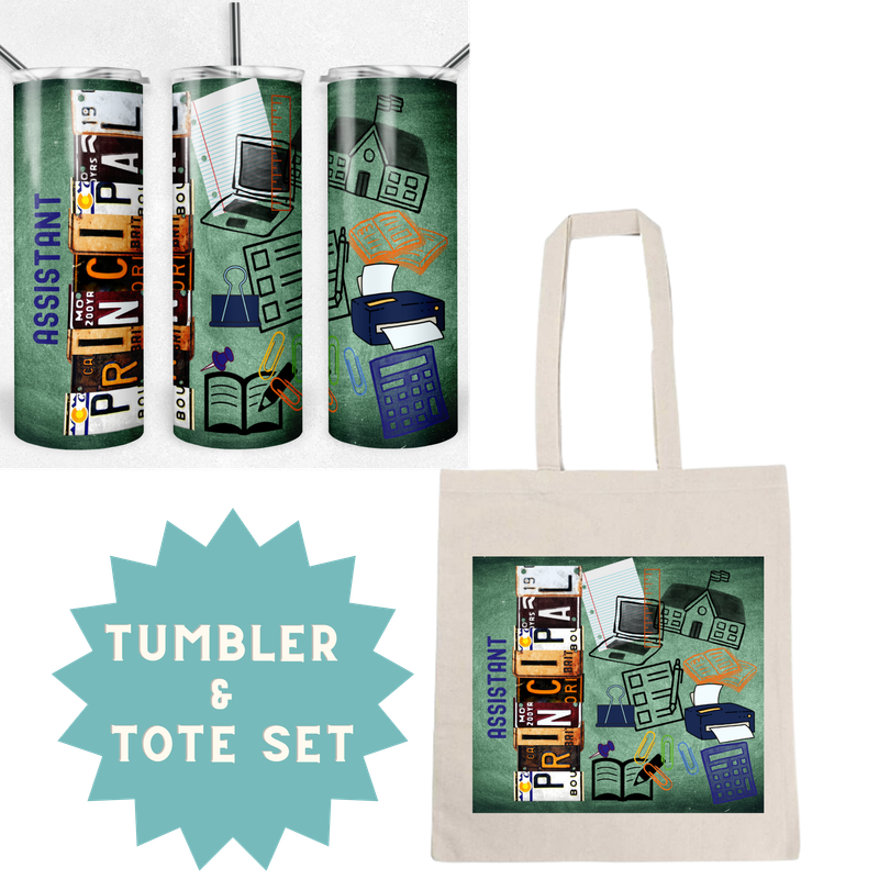 Assistant Principal Tumbler &amp; Tote Set