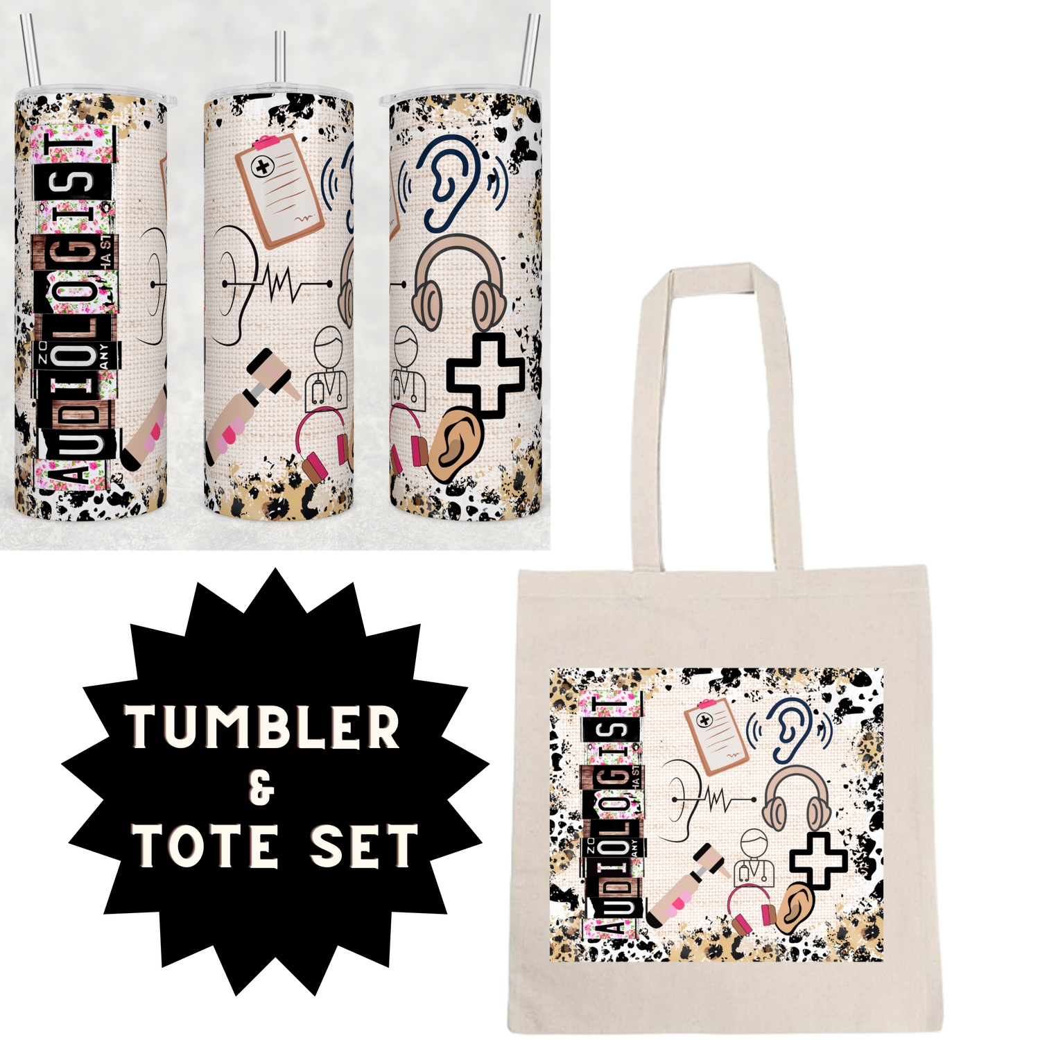 Audiologist Tumbler &amp; Tote Set