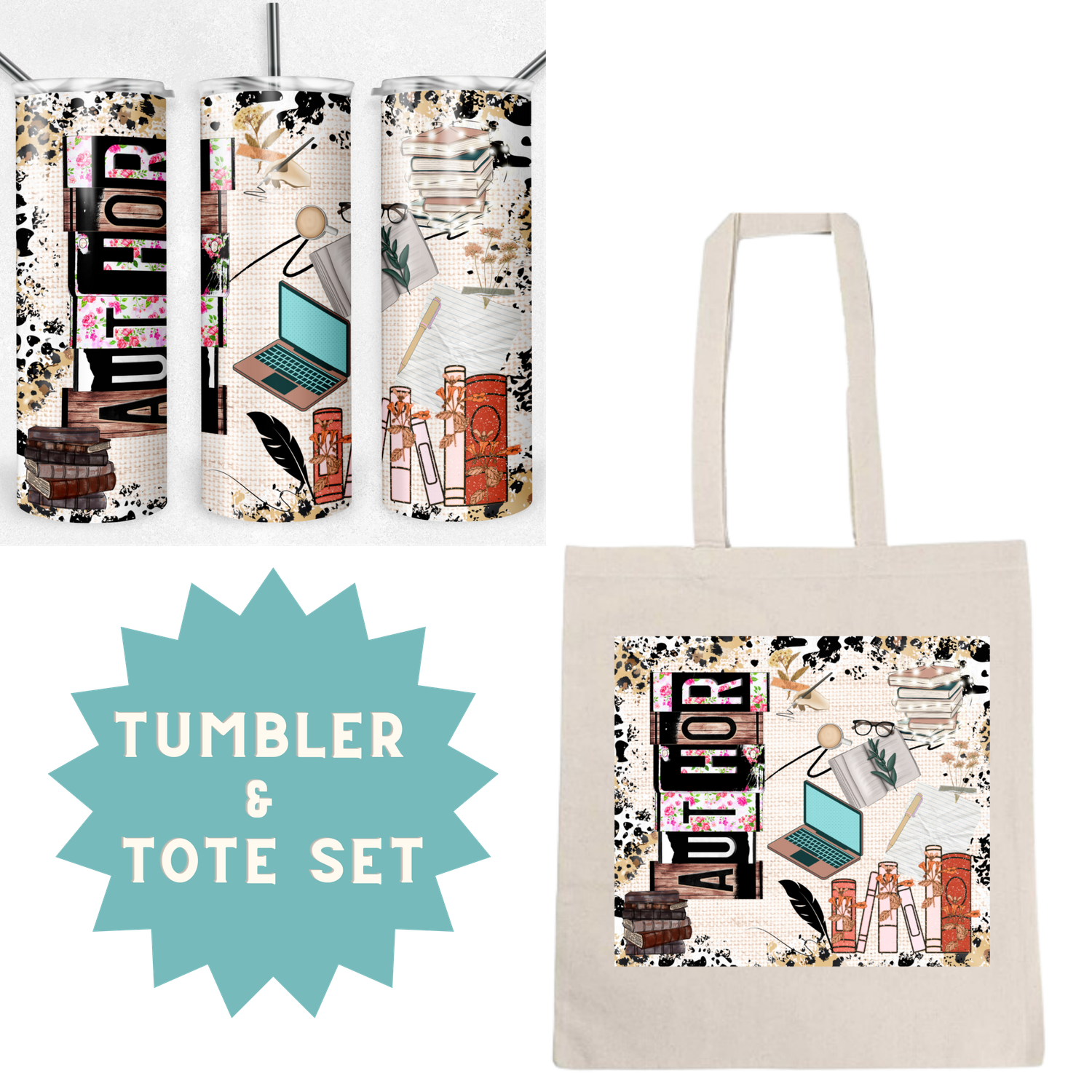 Author  Tumbler &amp; Tote Set
