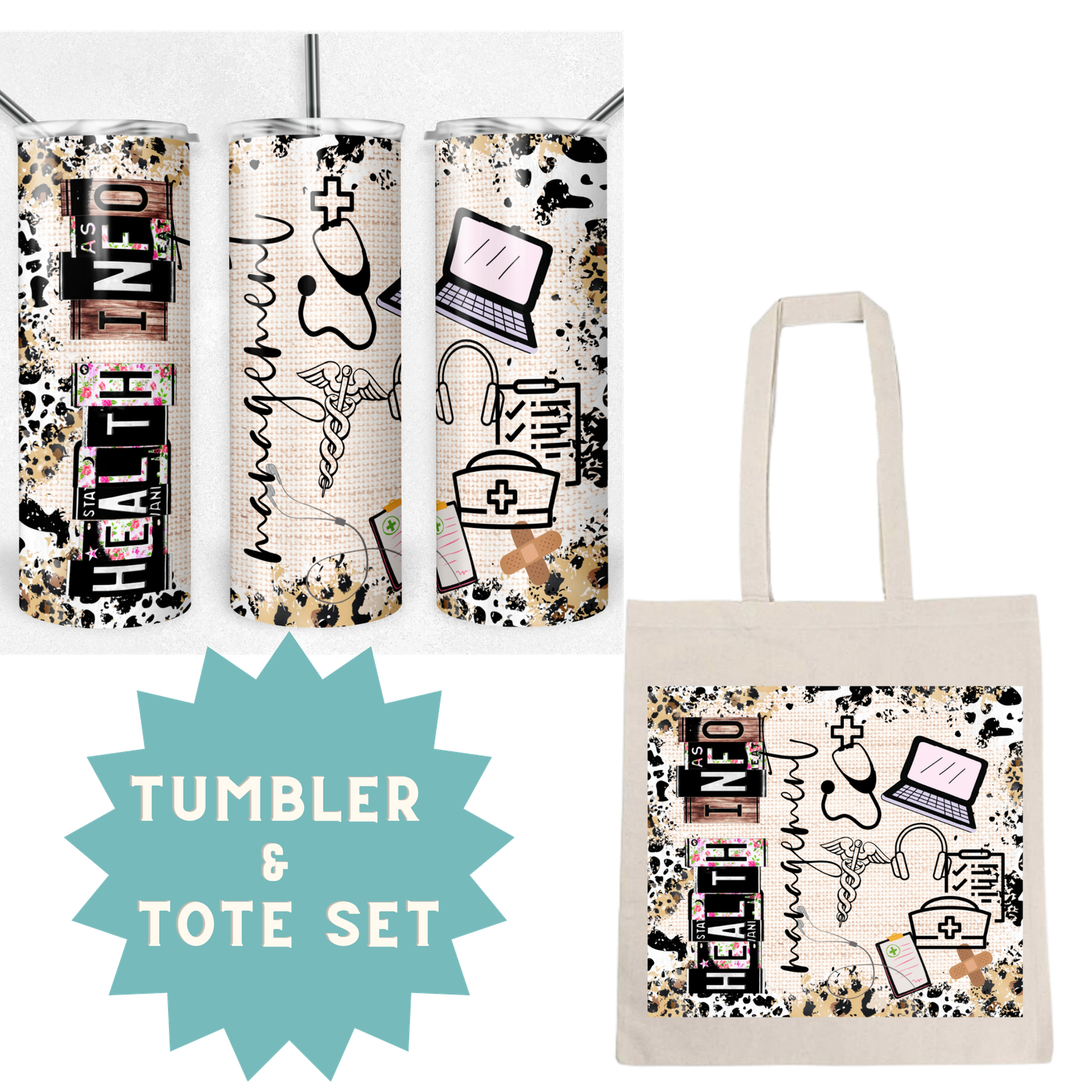 Health Information Management Tumbler &amp; Tote Set