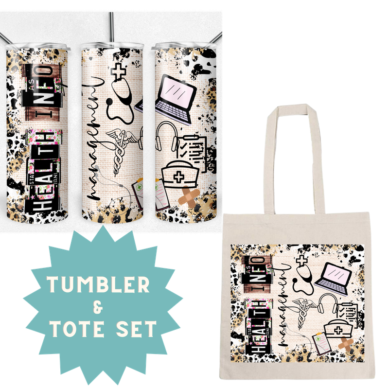 Health Information Management Tumbler &amp; Tote Set