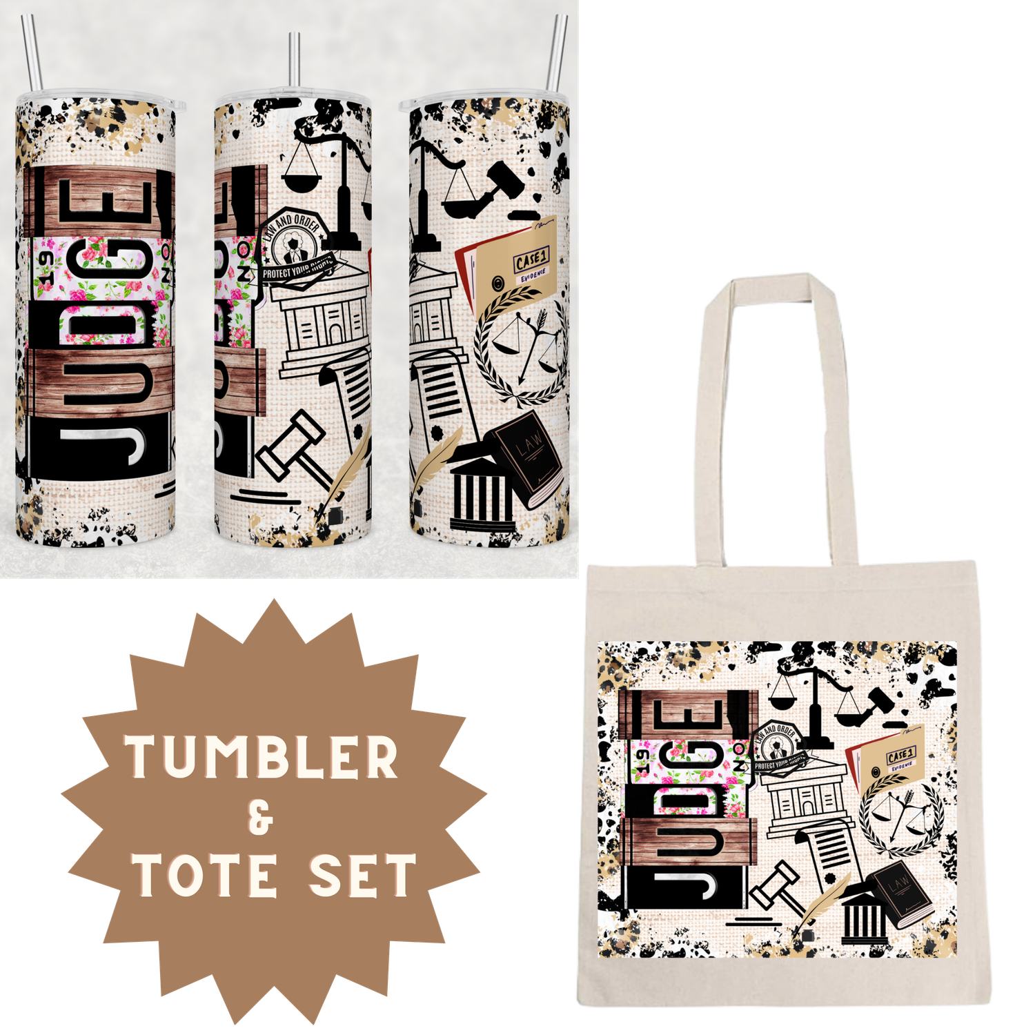 Judge Tumbler &amp; Tote Set