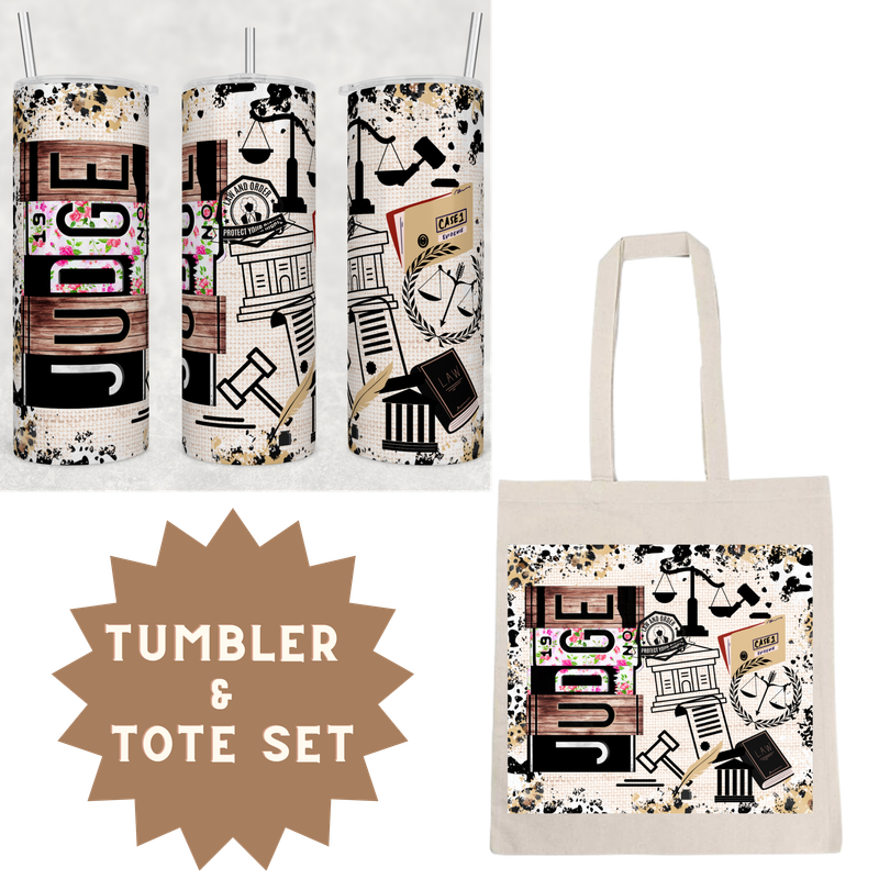 Judge Tumbler &amp; Tote Set
