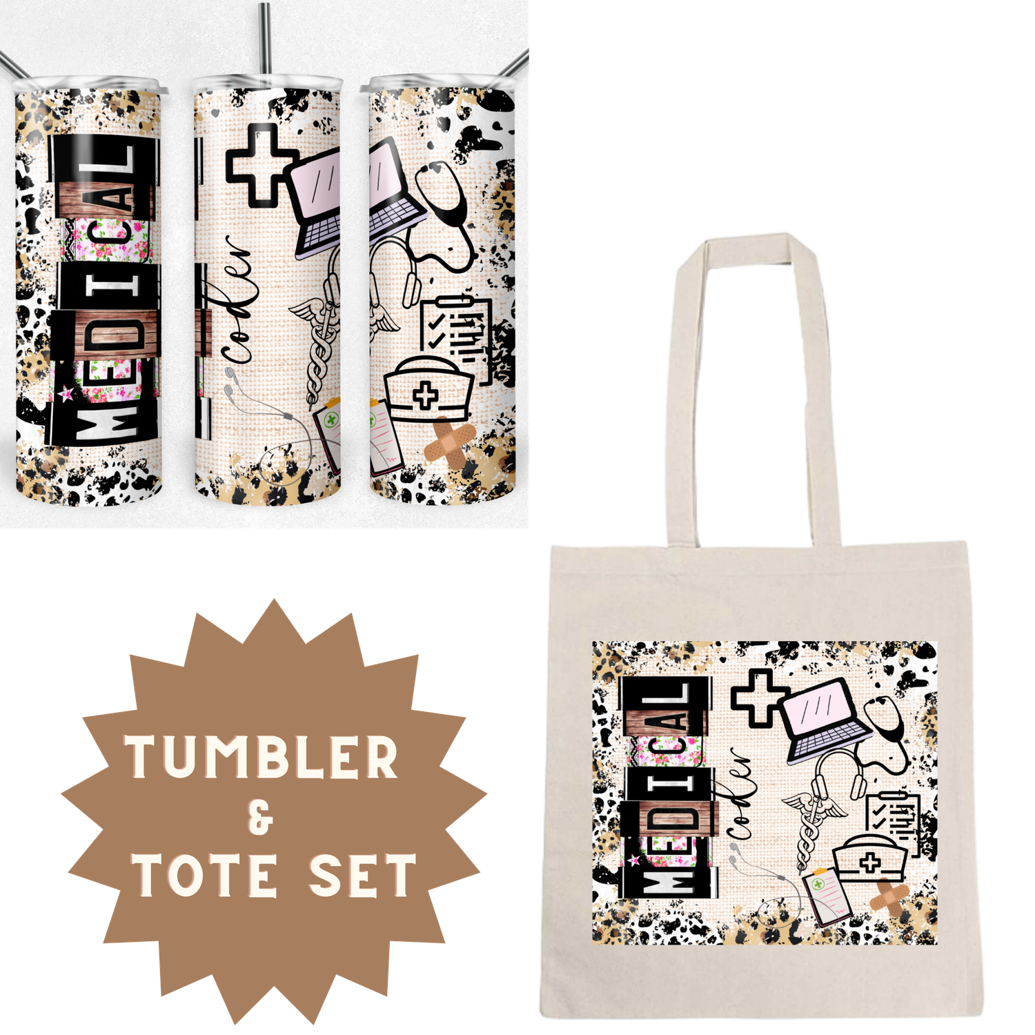 Medical Coder Tumbler &amp; Tote Set