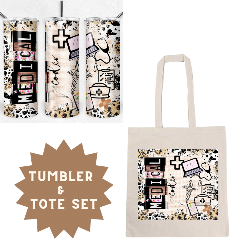 Medical Coder Tumbler &amp; Tote Set