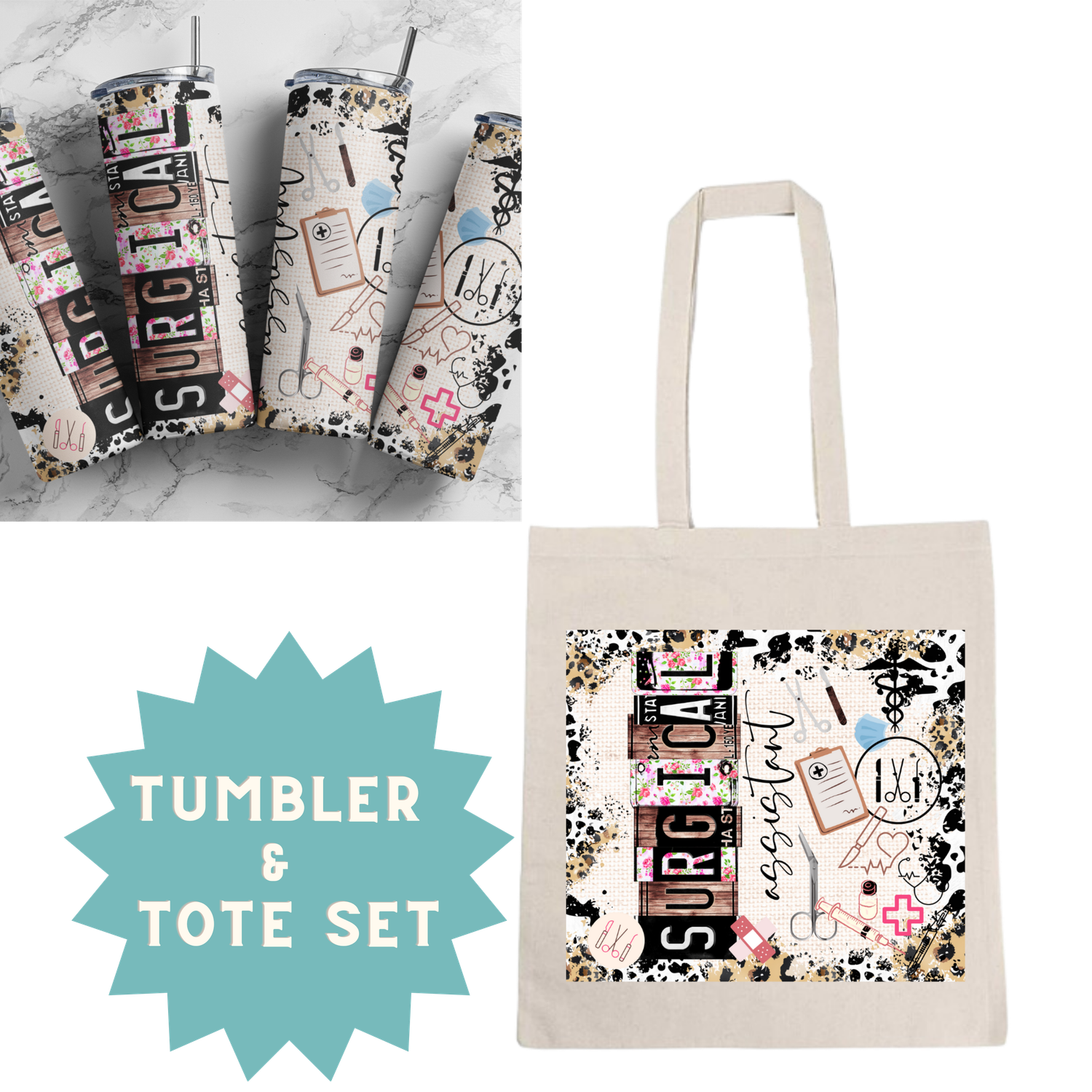 Surgical Assistant Tumbler &amp; Tote Set