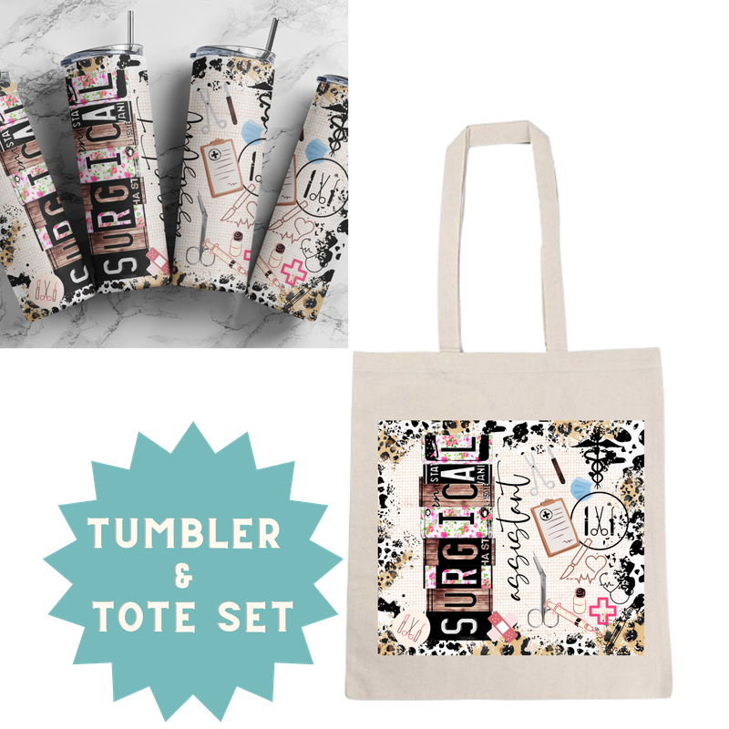 Surgical Assistant Tumbler &amp; Tote Set