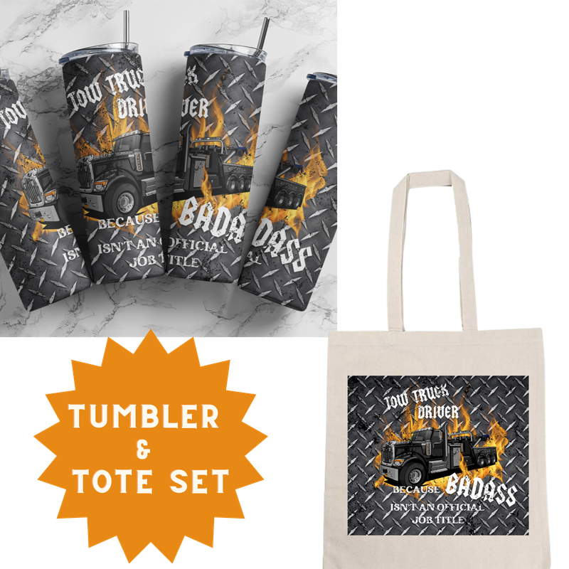 Tire Repair Tumbler &amp; Tote Set