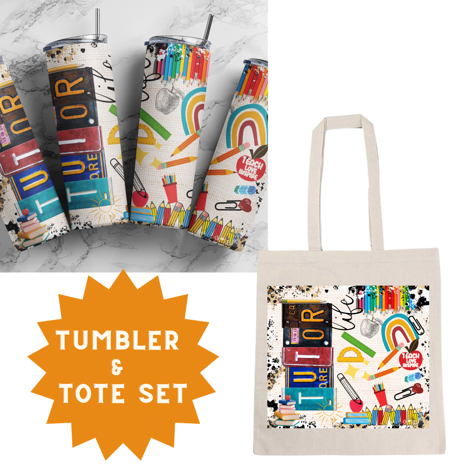 Tutor Tumbler &amp; Tote Set