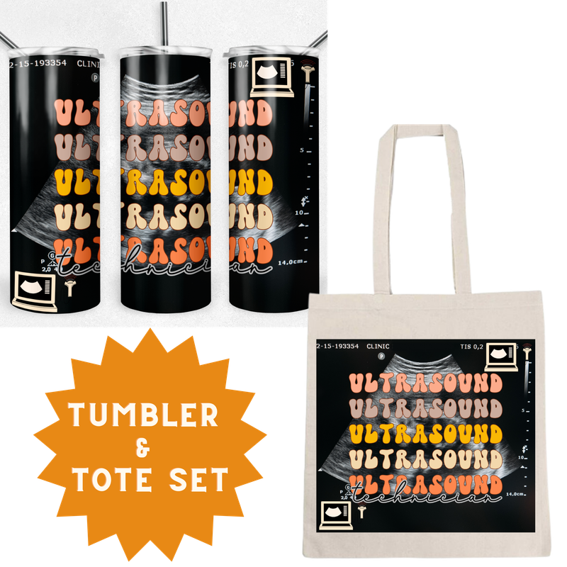 Ultrasound Tech  Tumbler &amp; Tote Set